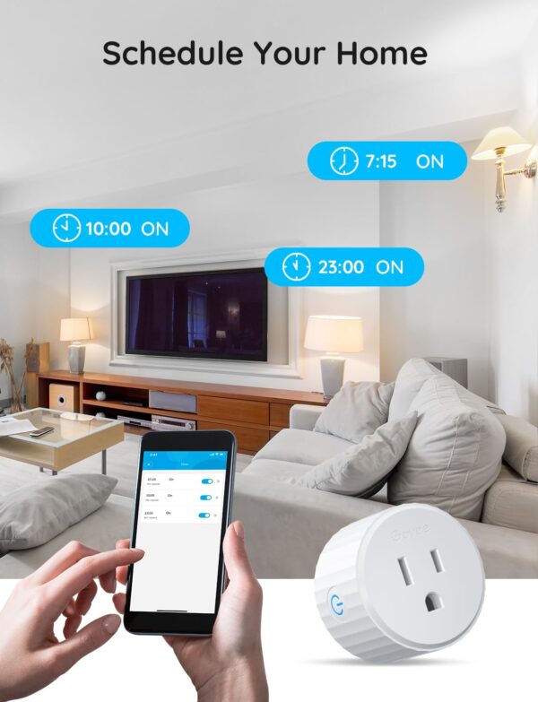 Govee Smart Plug - WiFi Outlet, Works with Alexa & Google, Timer & Group Control, 1 Pack - Image 4