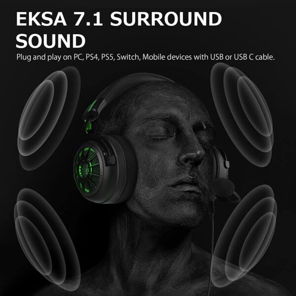 EKSA StarEngine Pro USB Gaming Headset - Image 3