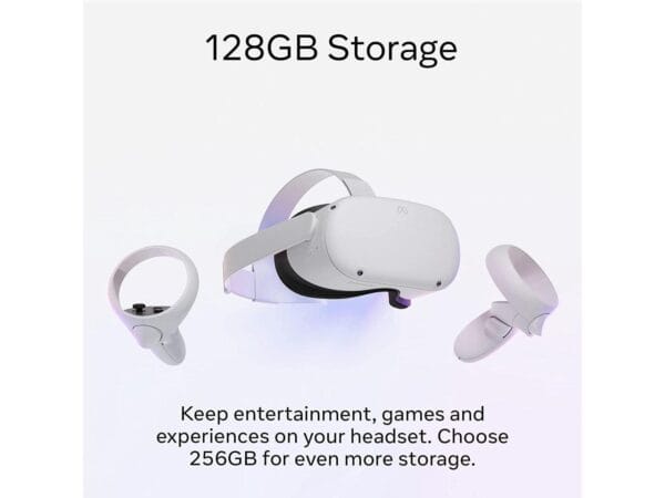 Meta Quest 2 Advanced All-In-One Virtual Reality Headset 128 GB + Mazepoly Accessories - Image 4