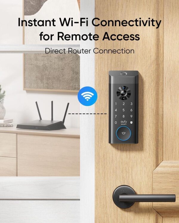 Eufy Security E330 Video Smart Lock - 3-in-1 Camera, Doorbell, Fingerprint Entry - Image 6