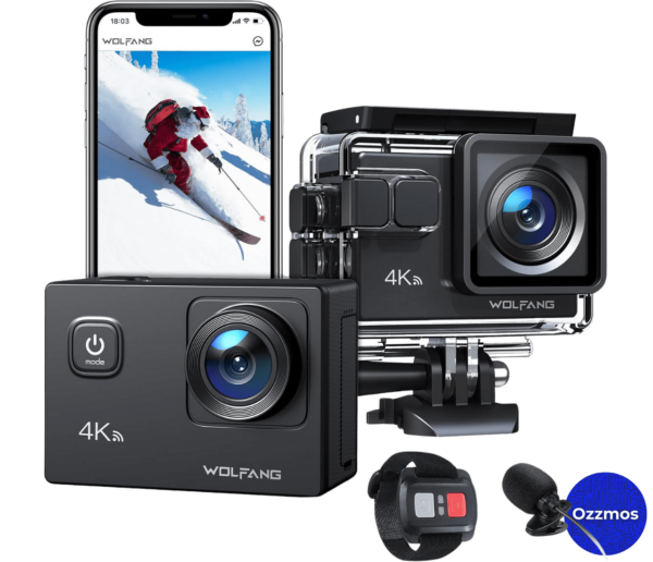 WOLFANG GA100 Action Camera 4K 20MP Waterproof 40M Underwater Camera