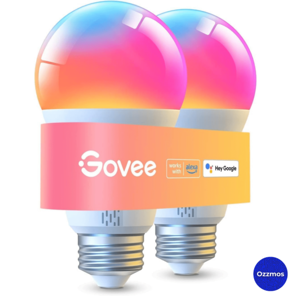 Govee LED Smart Light Bulbs - 1000LM, Wi-Fi & Bluetooth, Dimmable RGBWW, A19 75W Equivalent, 2 Pack