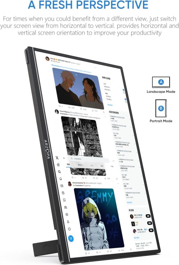 ARZOPA 16" 2.5K Portable Monitor - Image 5